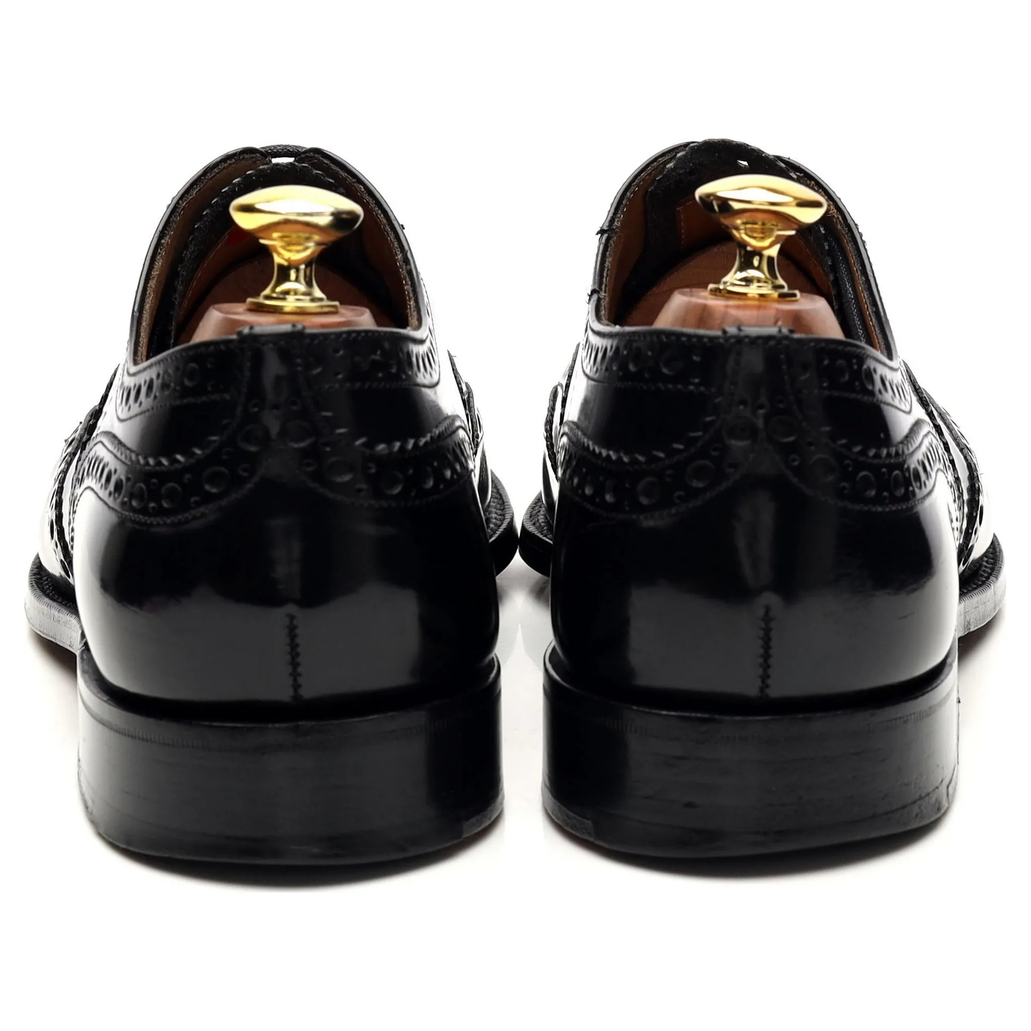 'Brisbane' Black Leather Oxford Brogues UK 8 F