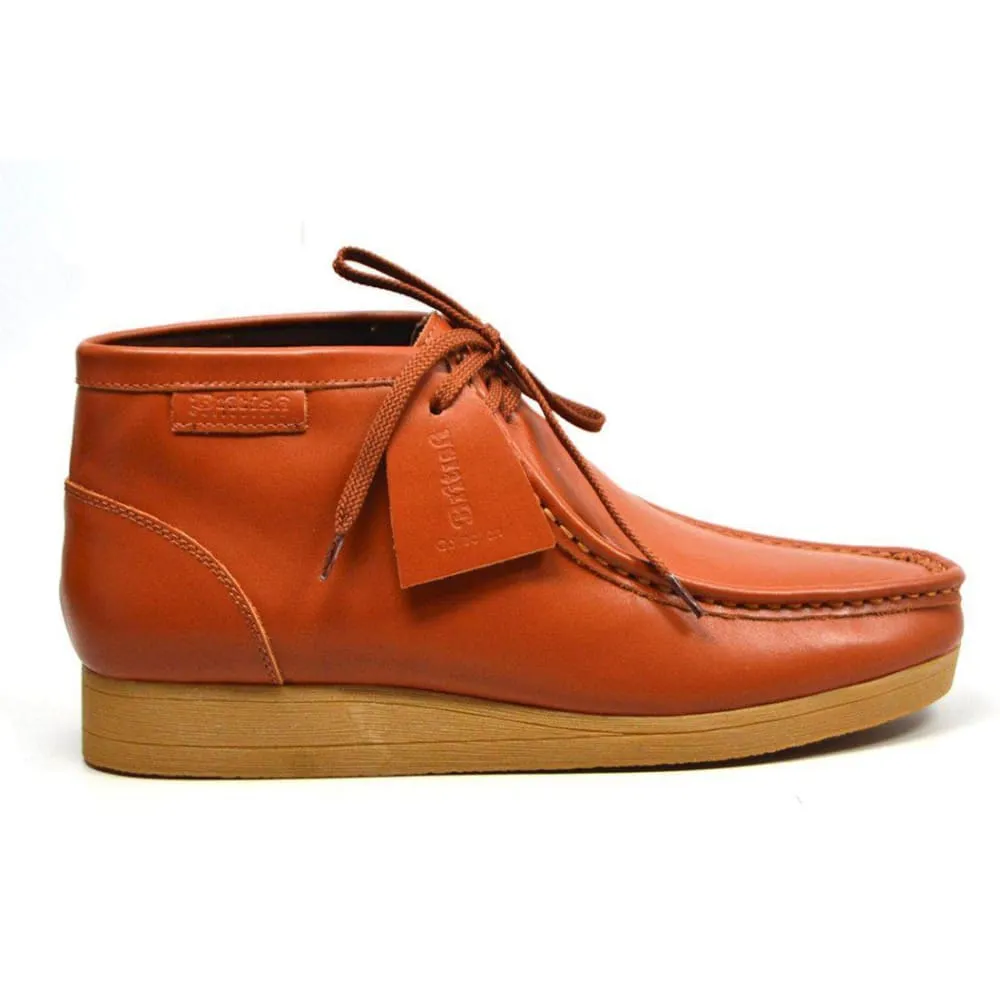 British Walkers New Castle 2 Wallabee Boots Men's Caramel Leather