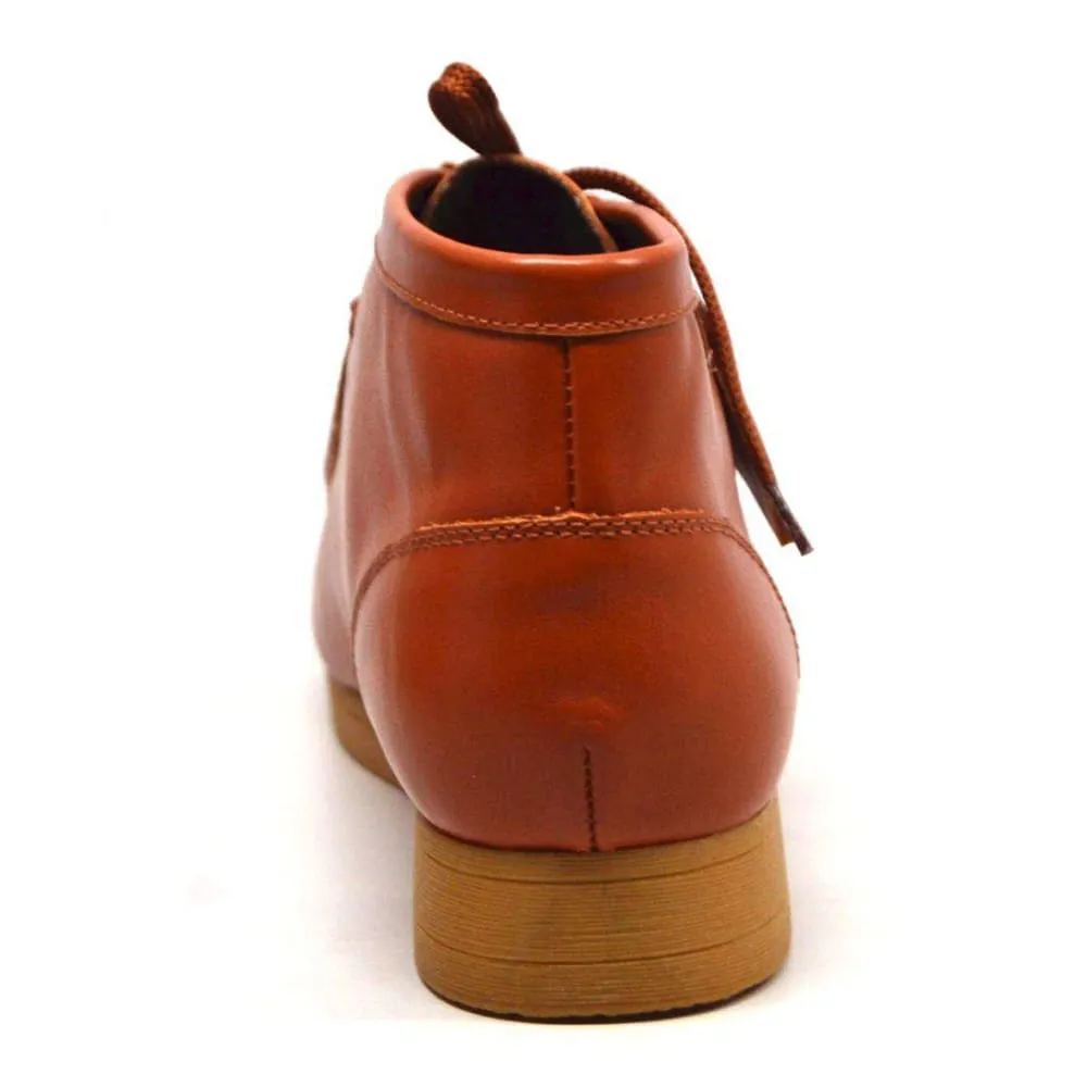 British Walkers New Castle 2 Wallabee Boots Men's Caramel Leather