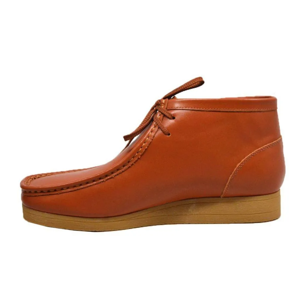 British Walkers New Castle 2 Wallabee Boots Men's Caramel Leather