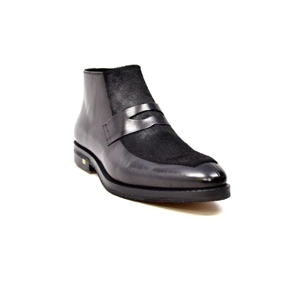 British Walkers Shick Men's Unique Leather and Pony Skin Boots