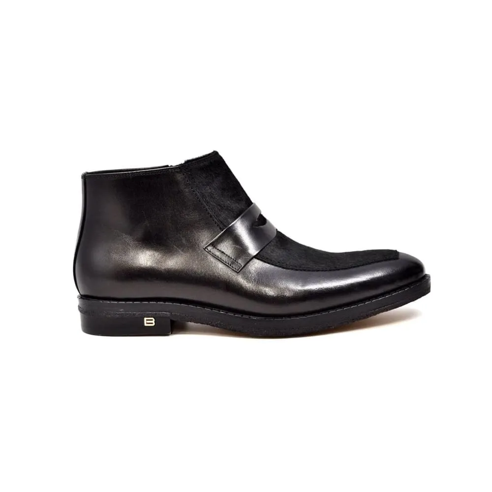 British Walkers Shick Men's Unique Leather and Pony Skin Boots