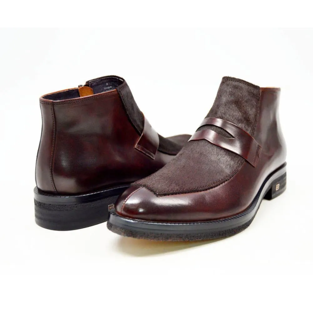 British Walkers Shick Men's Unique Leather and Pony Skin Boots