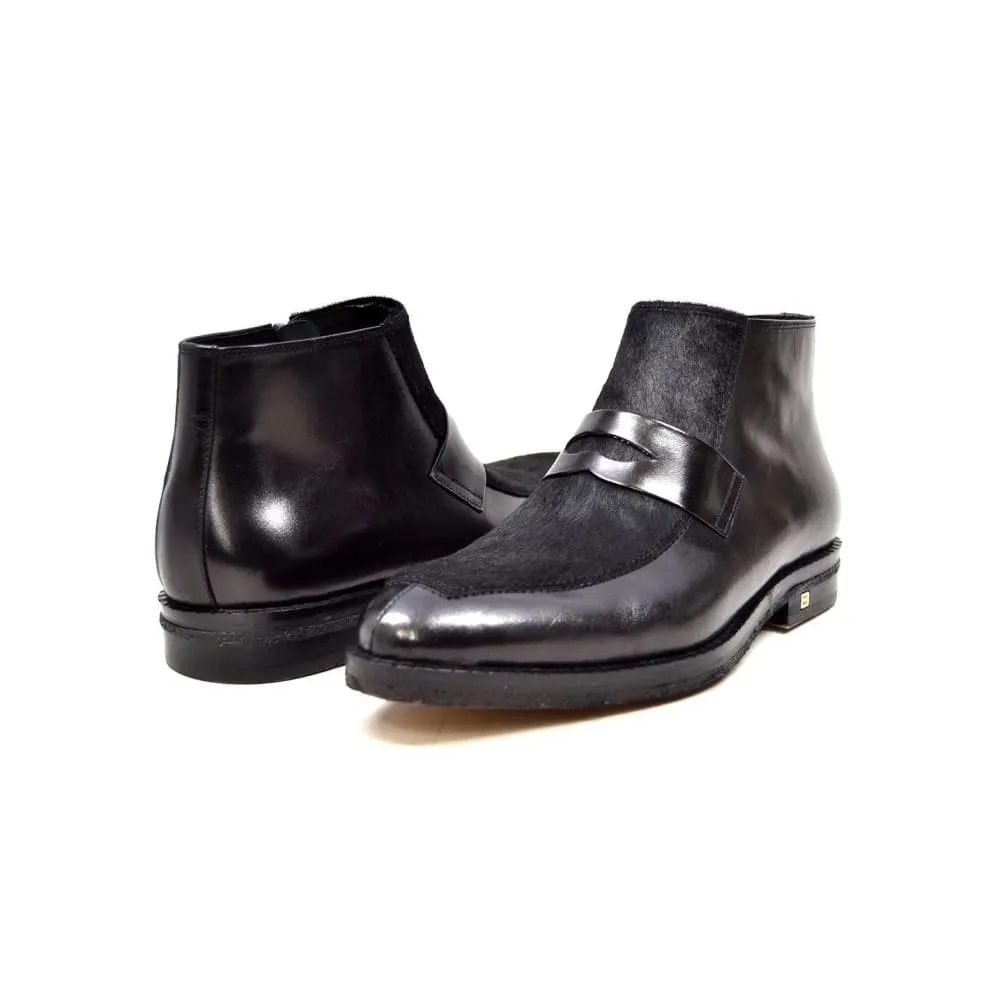 British Walkers Shick Men's Unique Leather and Pony Skin Boots