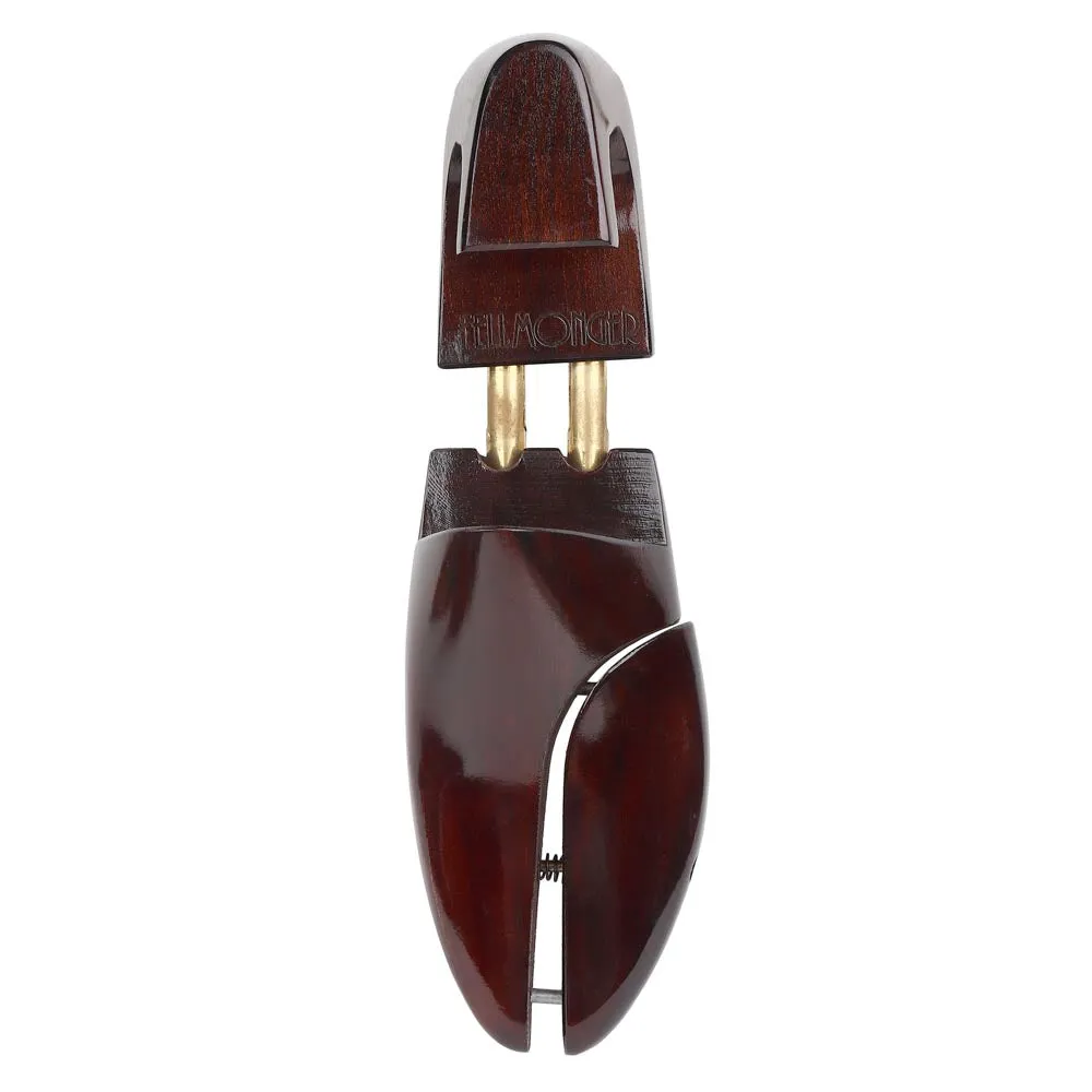 Brown Brushed Patina Wooden Shoe Tree Round Toe
