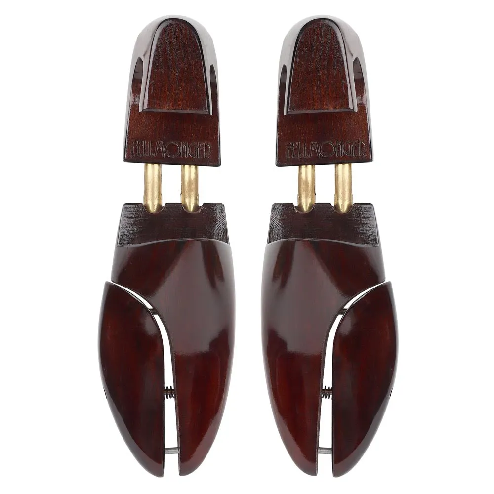 Brown Brushed Patina Wooden Shoe Tree Round Toe