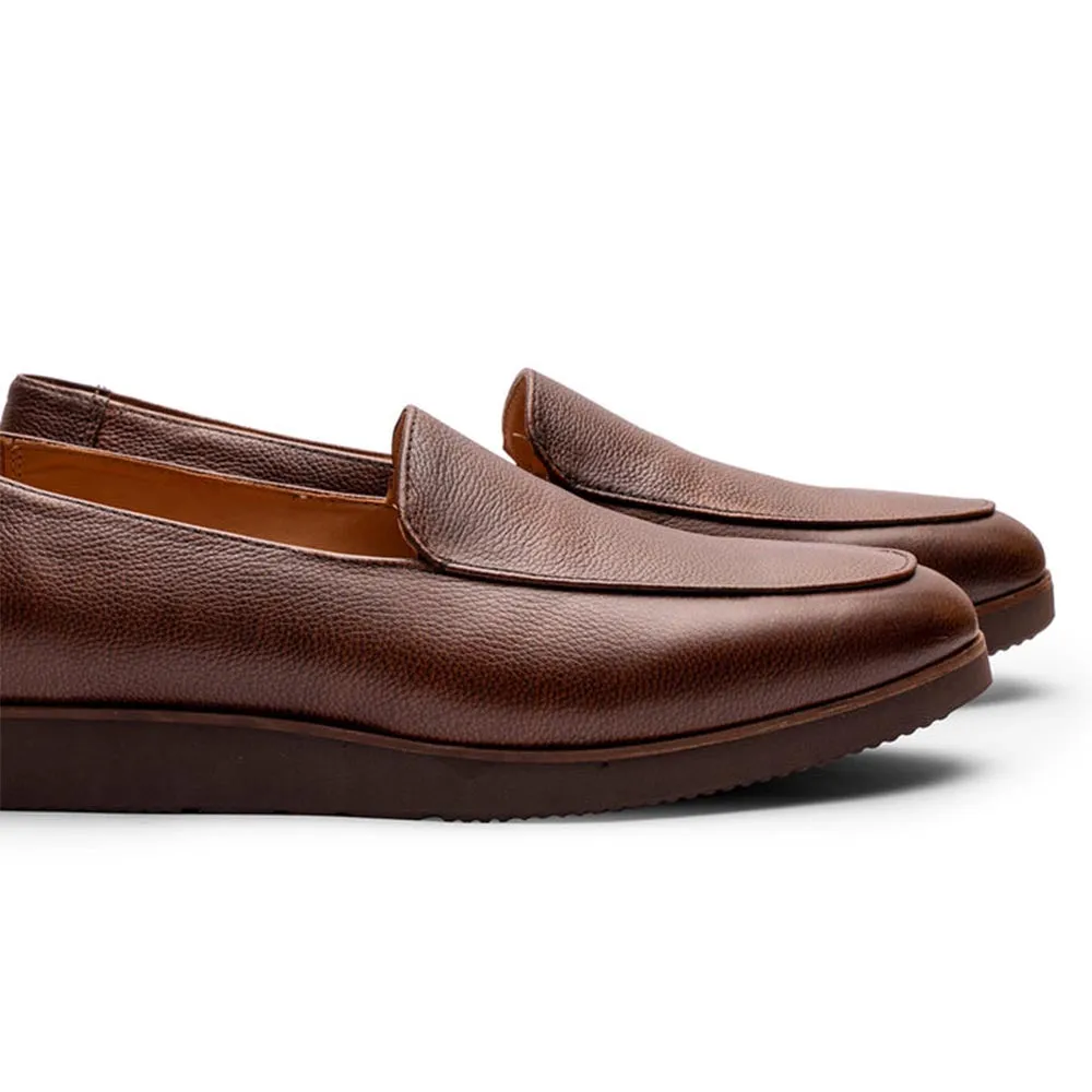 Brown Milled Belgain Lightweight Loafer