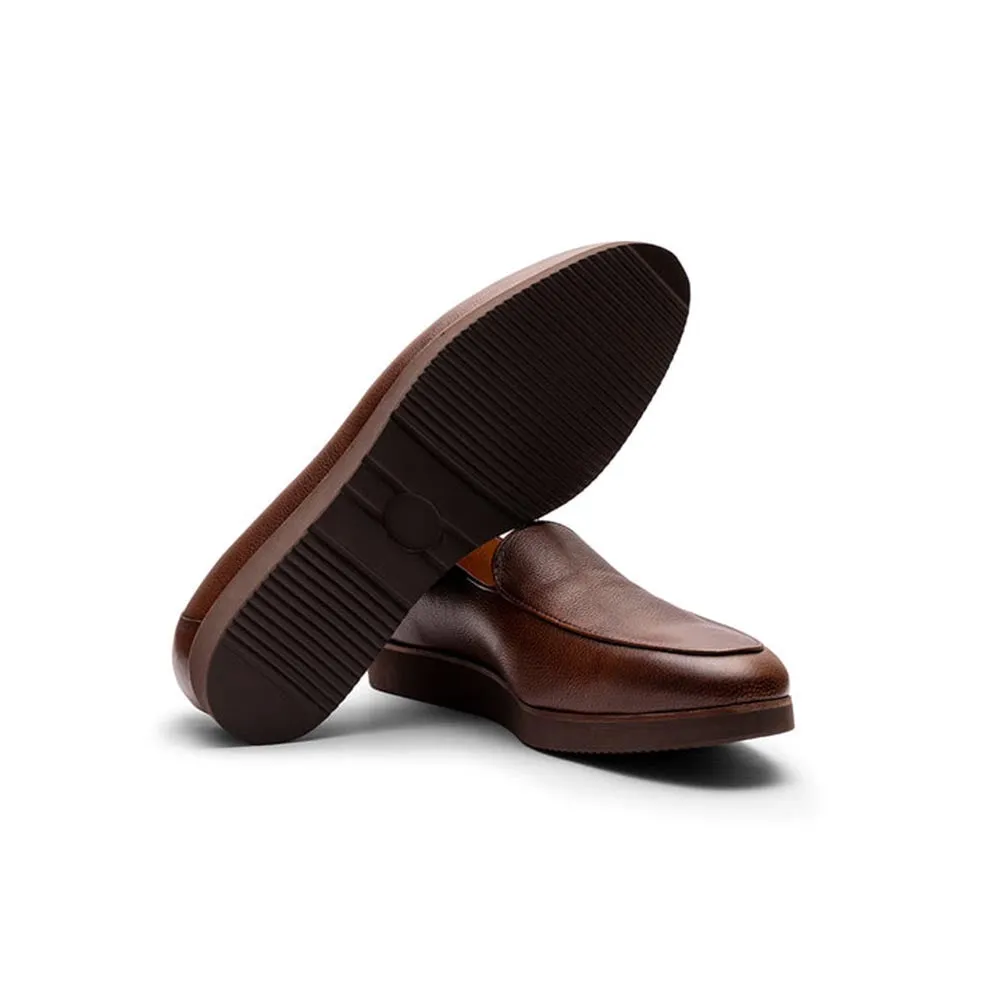 Brown Milled Belgain Lightweight Loafer