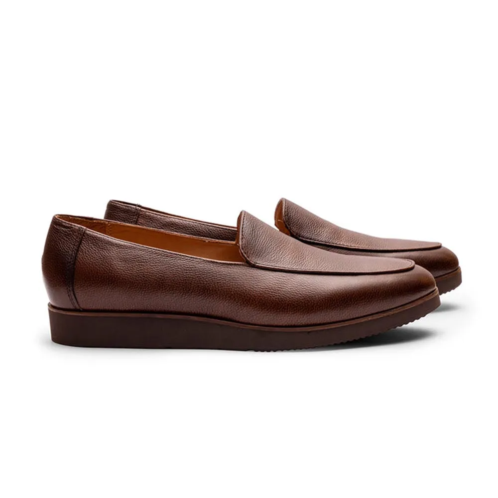 Brown Milled Belgain Lightweight Loafer