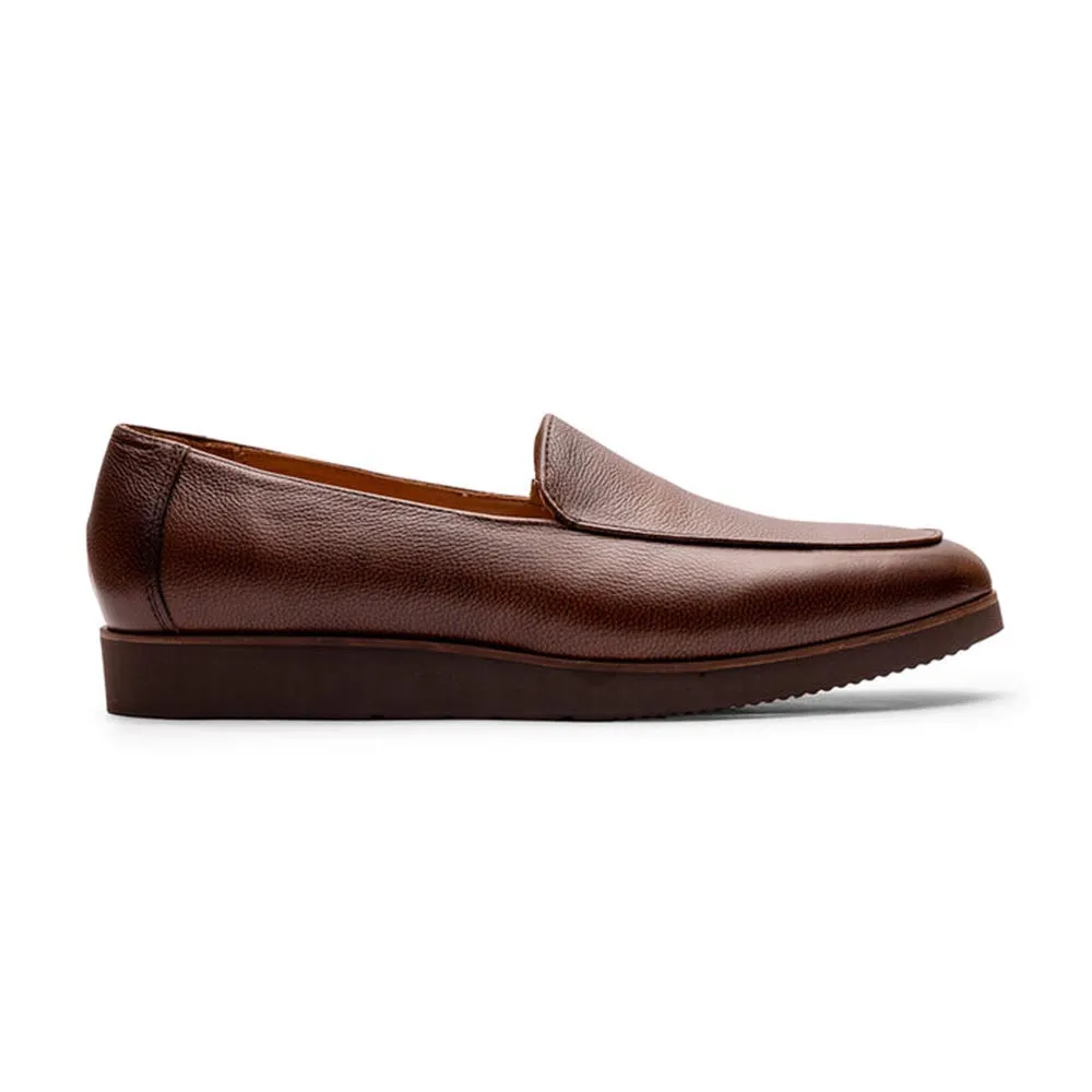 Brown Milled Belgain Lightweight Loafer