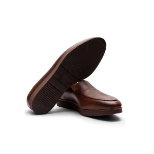 Brown Milled Belgain Lightweight Loafer