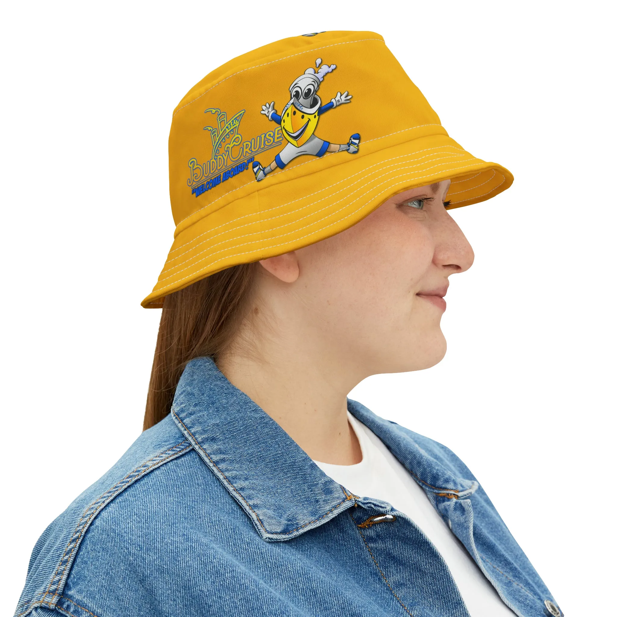 BUDDY CRUISE Bucket Hat Yellow