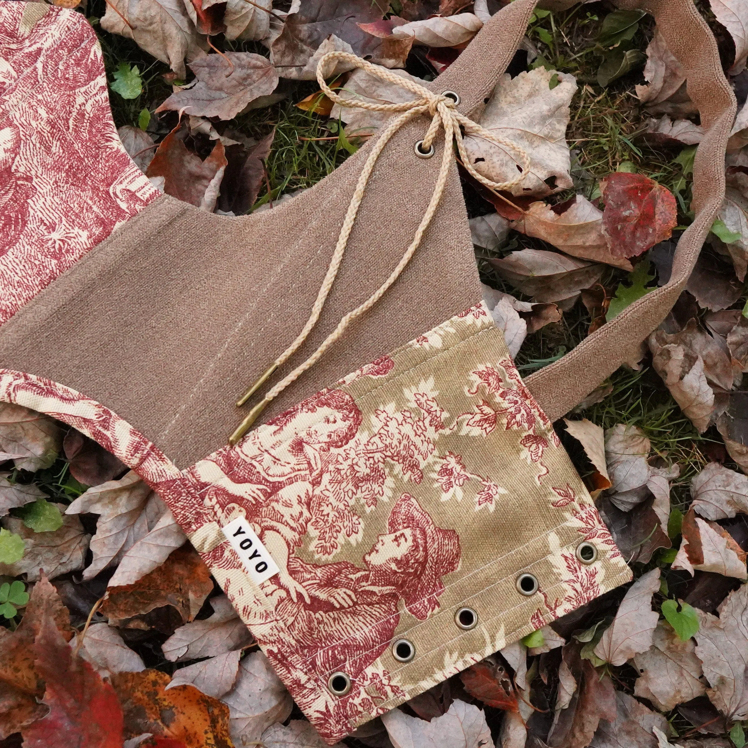 Burgundy Toile Underbust Corset