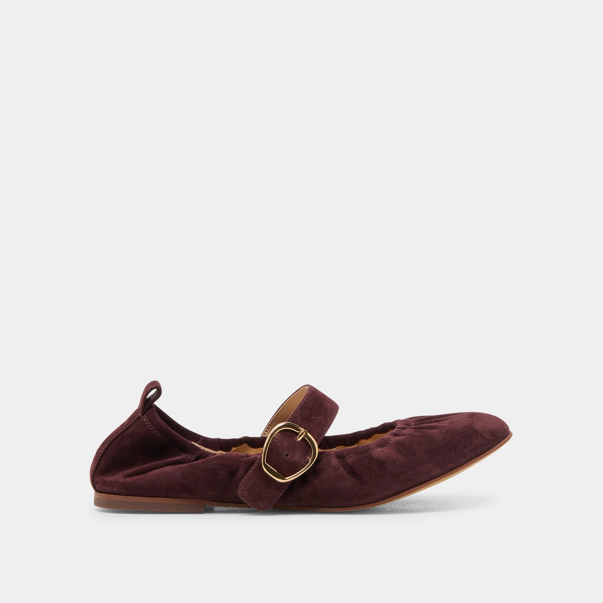 CAELY BALLET FLATS MULBERRY SUEDE Loafer Style