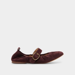 CAELY BALLET FLATS MULBERRY SUEDE Loafer Style