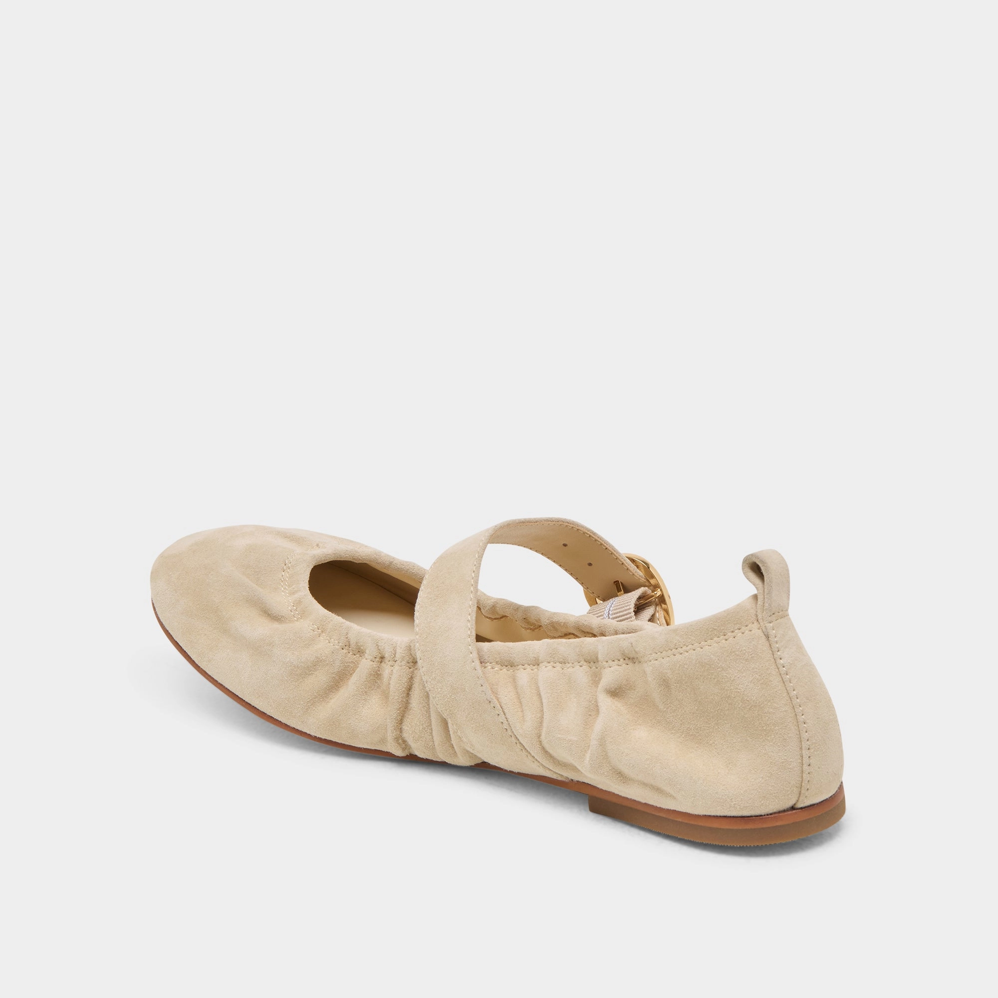 CAELY BALLET FLATS SESAME SUEDE Strap Easy