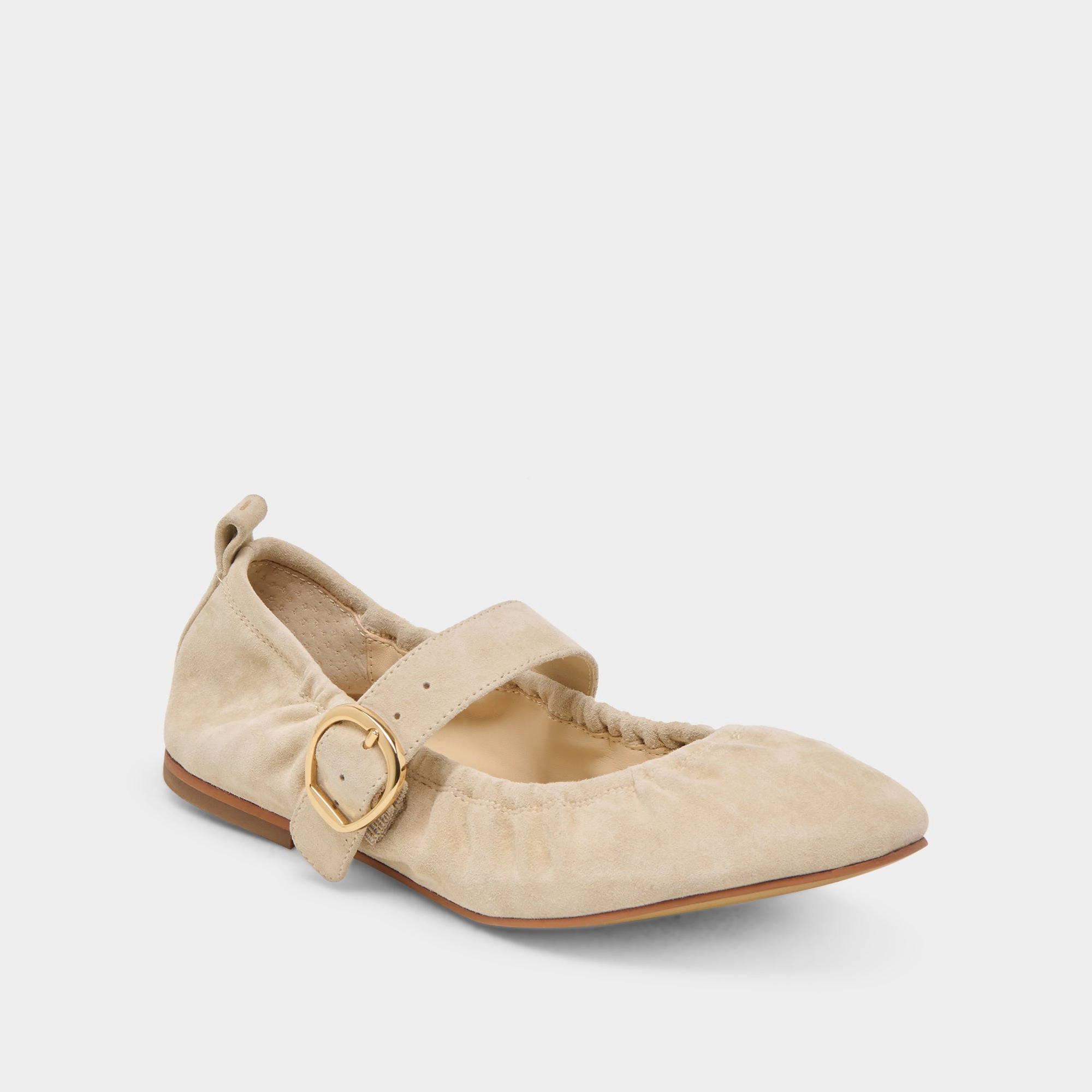 CAELY BALLET FLATS SESAME SUEDE bike ride Model Step