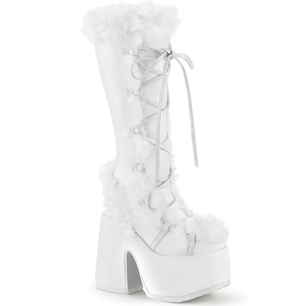 CAMEL-311 Demoniacult Alternative Footwear Women's Calf High Boots