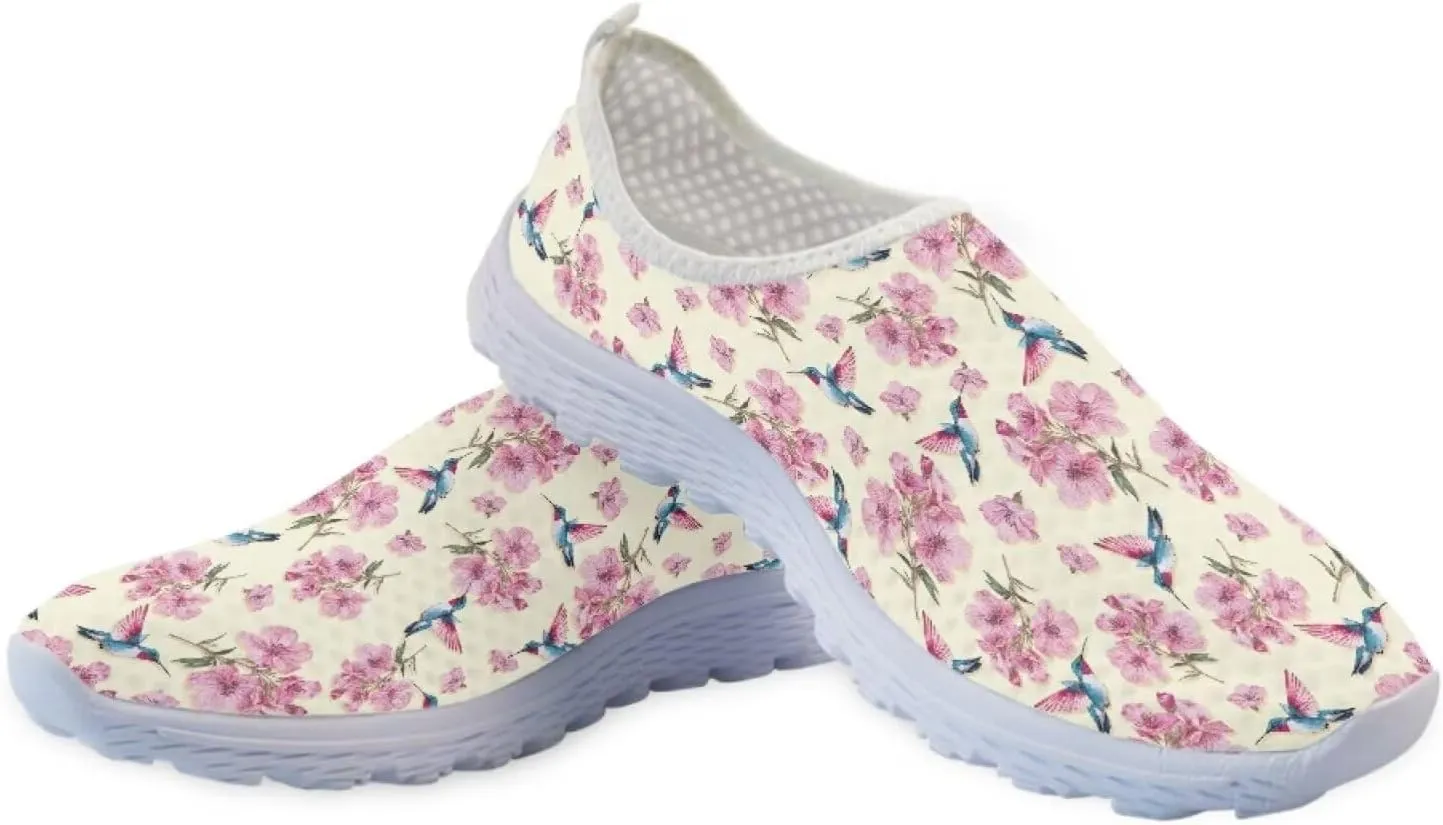 Camo Womens Walking Shoes, Athletic Beach Aqua Footwear, Casual Mesh Comfortable, Breathable Mesh Sneakers