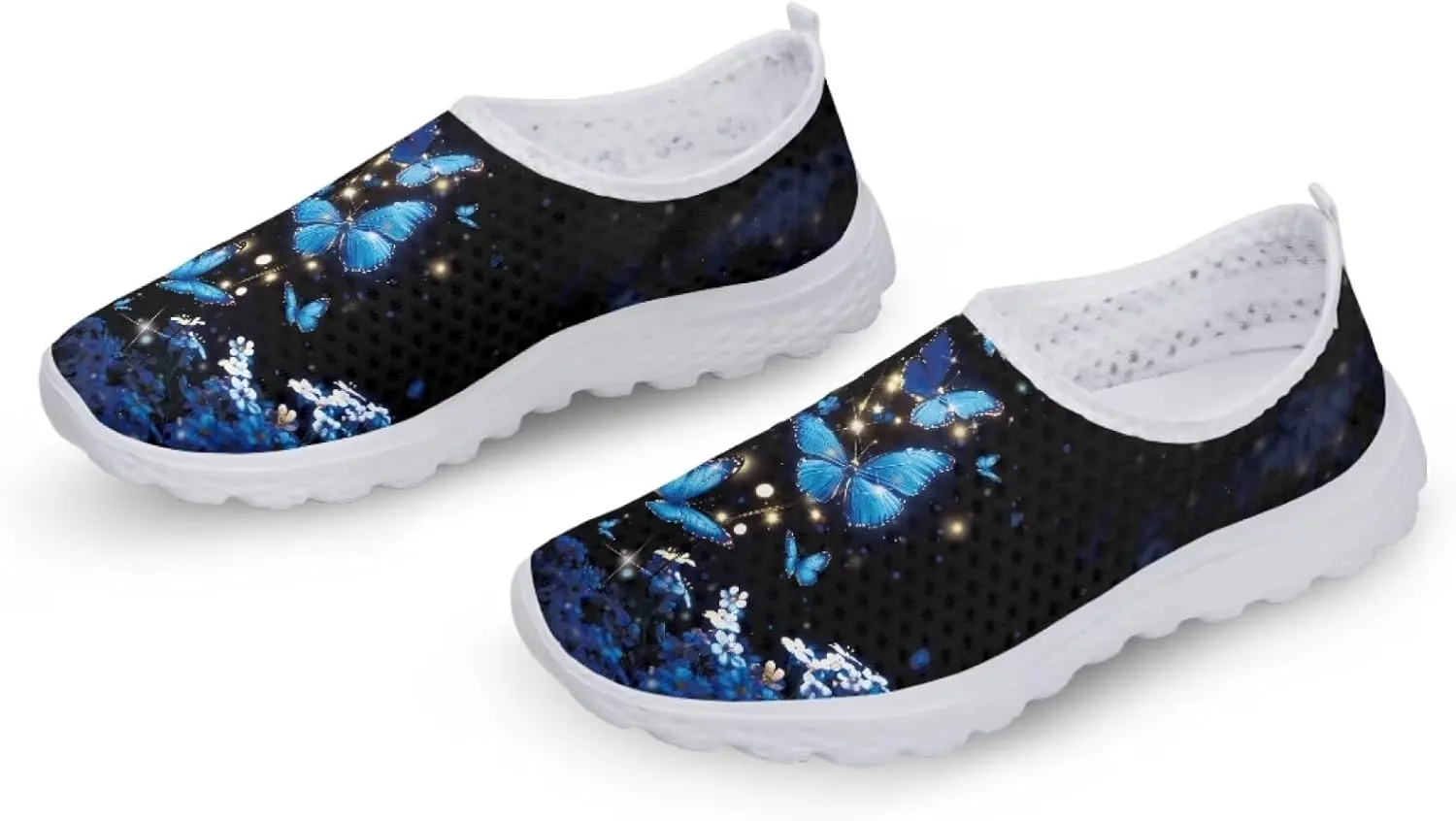 Camo Womens Walking Shoes, Athletic Beach Aqua Footwear, Casual Mesh Comfortable, Breathable Mesh Sneakers