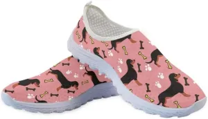 Camo Womens Walking Shoes, Athletic Beach Aqua Footwear, Casual Mesh Comfortable, Breathable Mesh Sneakers