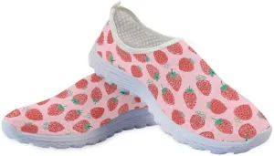 Camo Womens Walking Shoes, Athletic Beach Aqua Footwear, Casual Mesh Comfortable, Breathable Mesh Sneakers