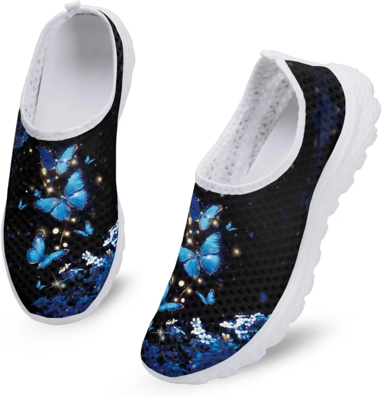 Camo Womens Walking Shoes, Athletic Beach Aqua Footwear, Casual Mesh Comfortable, Breathable Mesh Sneakers