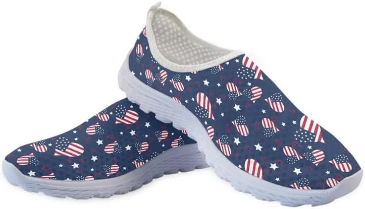 Camo Womens Walking Shoes, Athletic Beach Aqua Footwear, Casual Mesh Comfortable, Breathable Mesh Sneakers