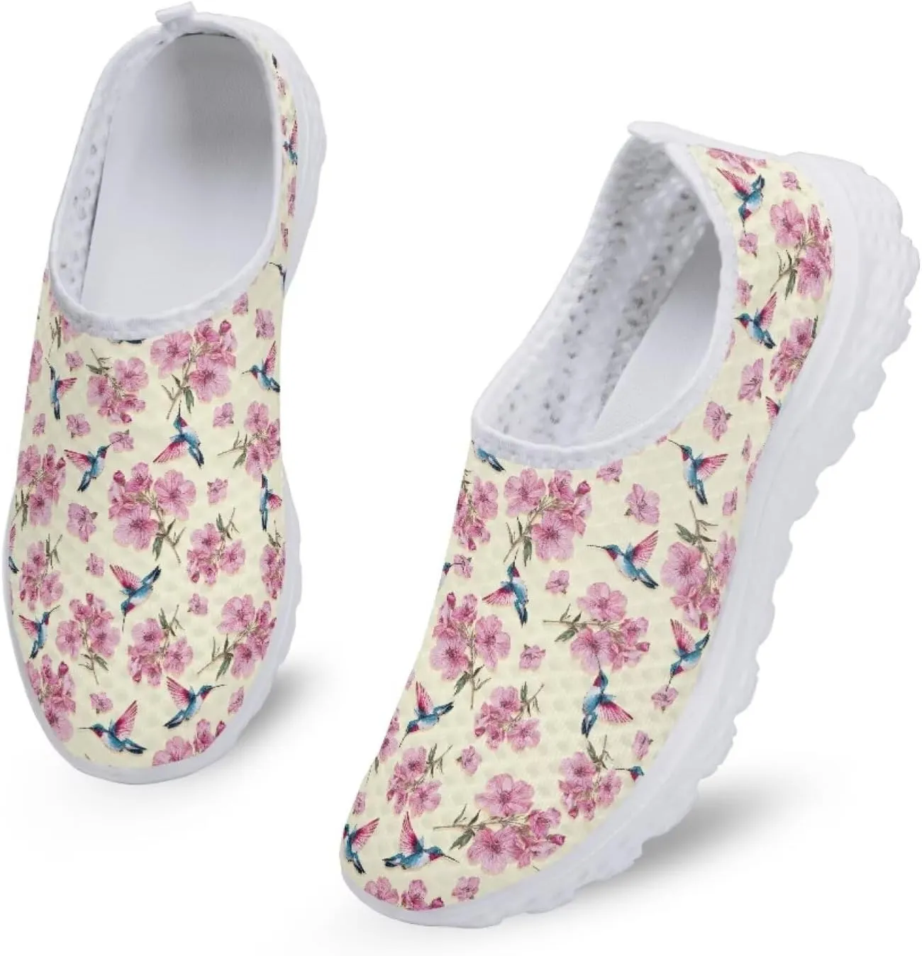Camo Womens Walking Shoes, Athletic Beach Aqua Footwear, Casual Mesh Comfortable, Breathable Mesh Sneakers