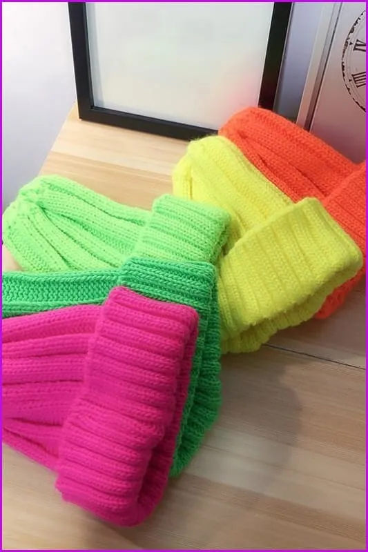 Candy Color Knitting Hat F287
