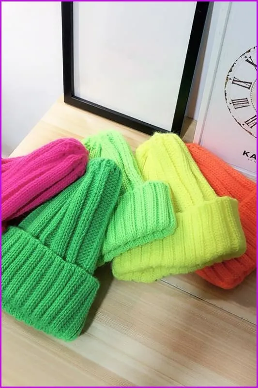 Candy Color Knitting Hat F287