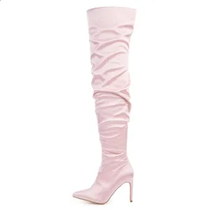 Cape Robbin Kitana-6 Blush High Heel Boot Blush