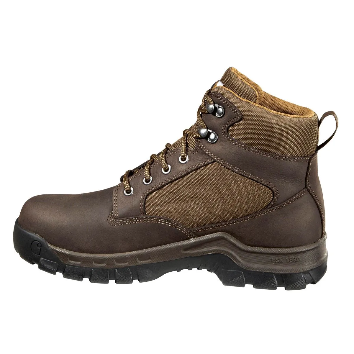 'Carhartt' Men's 6" Rugged Flex® EH WP Steel Toe - Chocolate Brown / Oil Tan