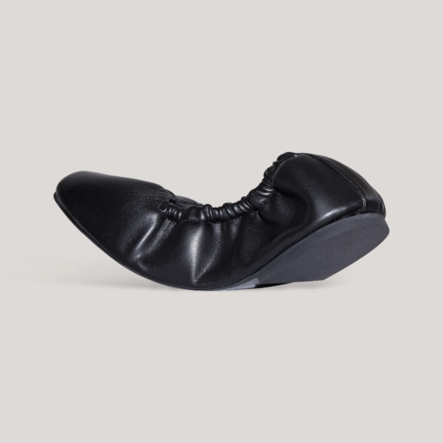 CARLA | Black Vegan Nappa - Ballet Flats