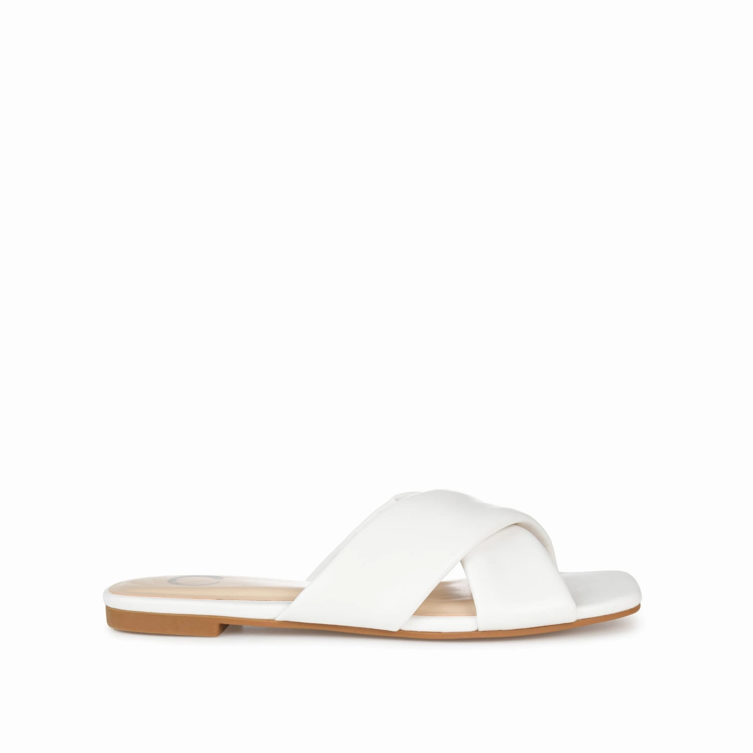 Functional Footwear Sturdy Construction CARLOTTA SLIDE SANDALS IN VEGAN LEATHER