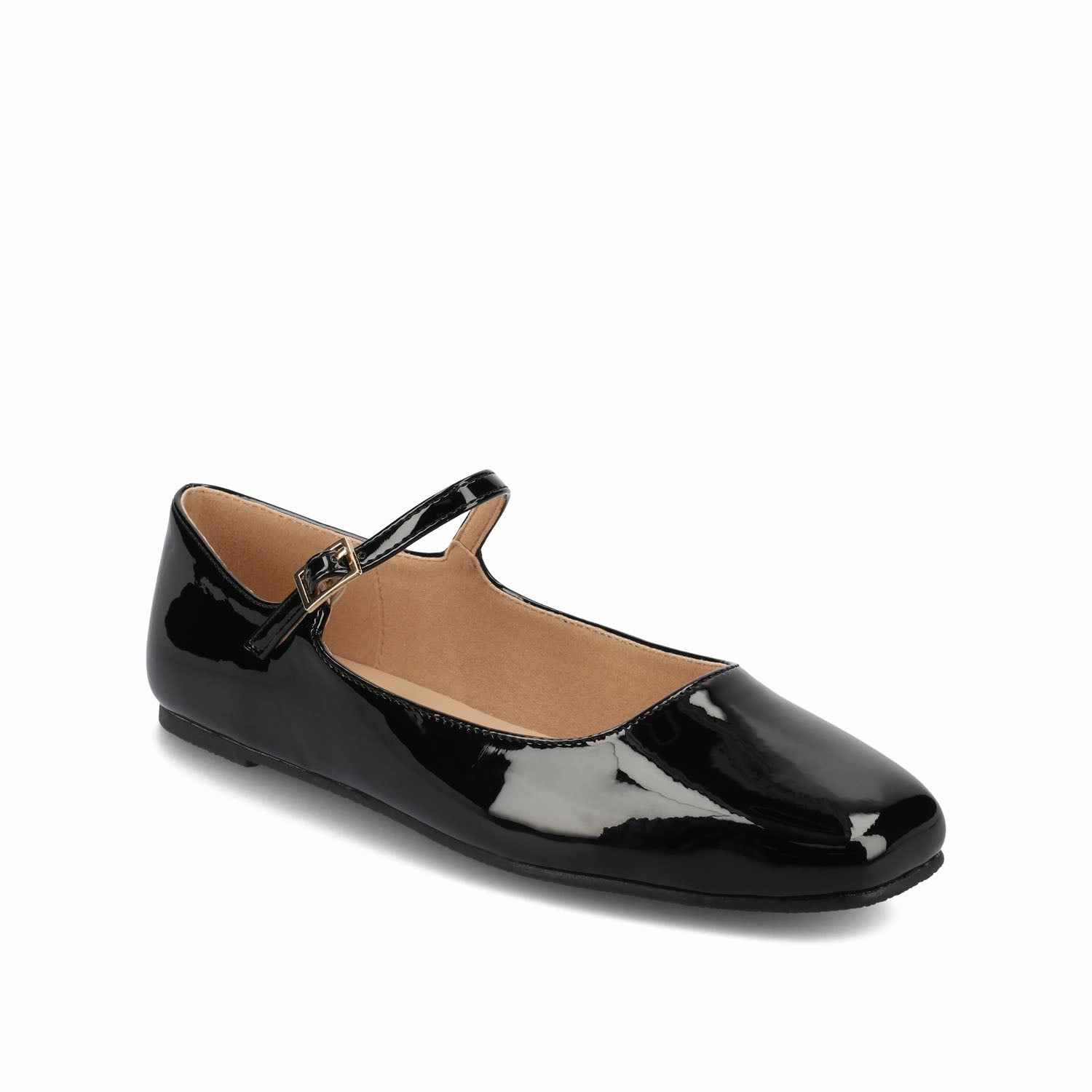 Market Lane Modern Footwear CARRIE BALLET FLATS IN PATENT WIDE Elegant Step Flex