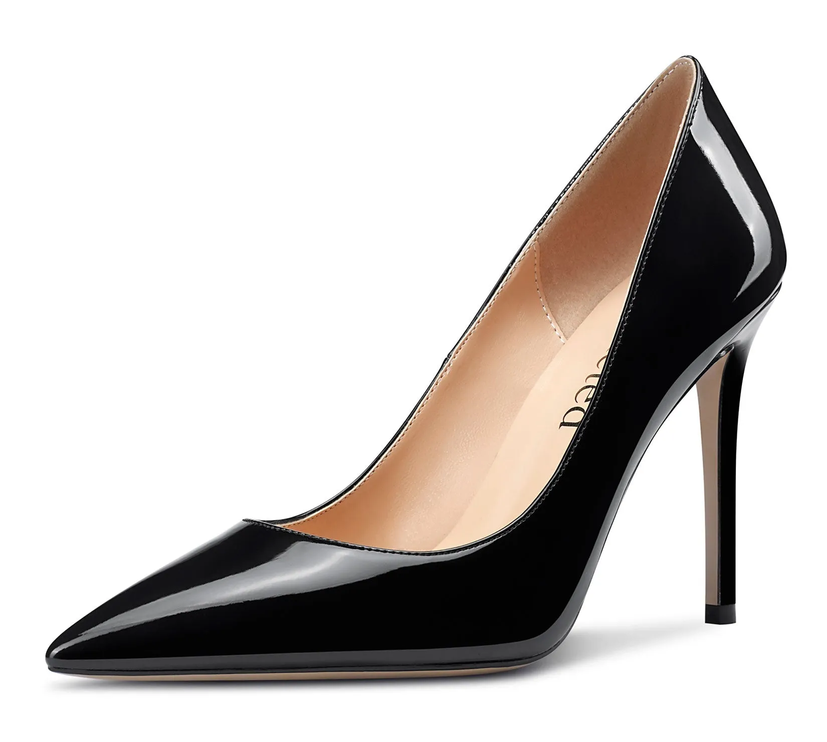 CASTAMERE Womens High-Heels Pumps Stiletto Pointed-Toe Slip-On Pump Evening Shoes 4 Inch Heel