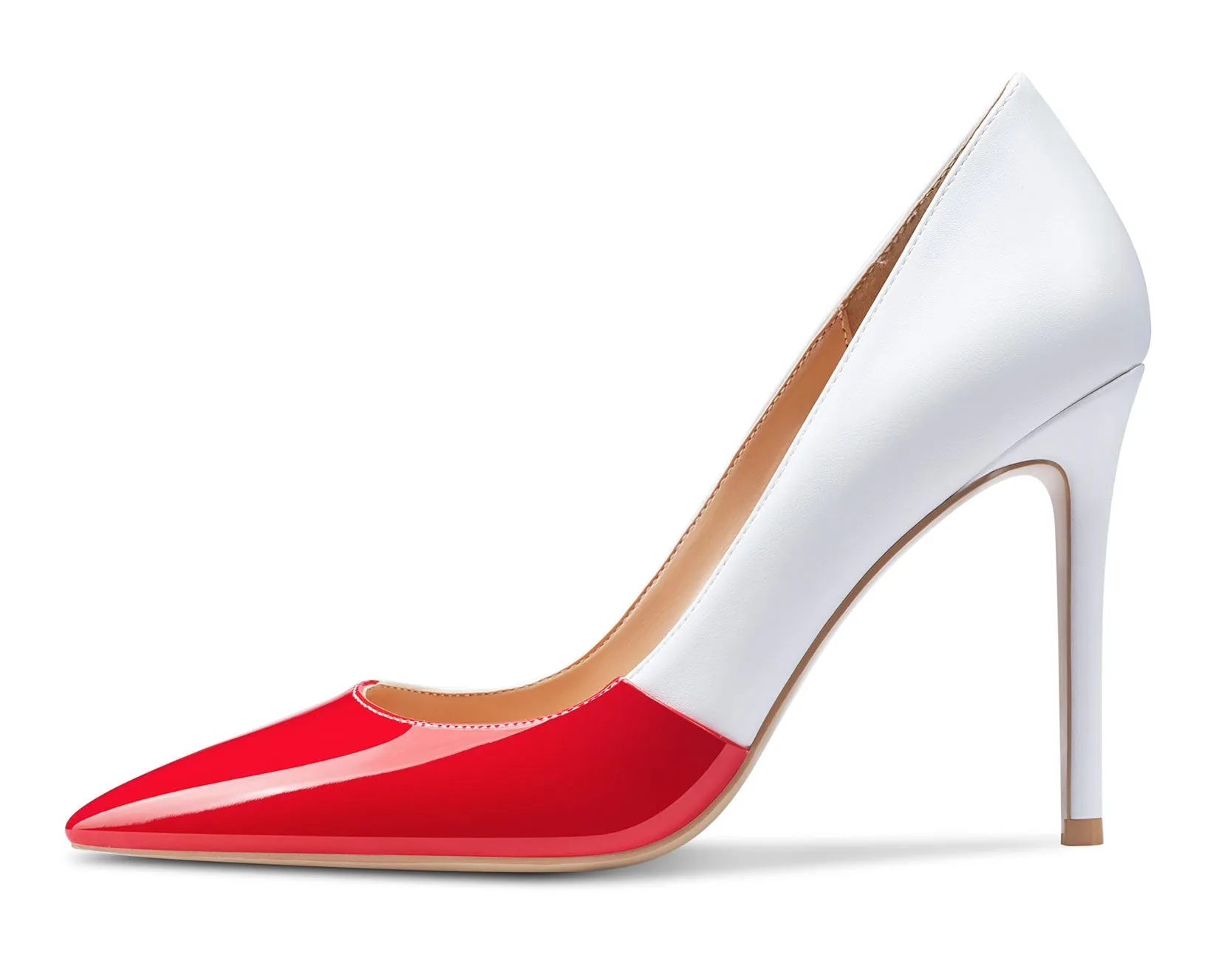 CASTAMERE Womens High-Heels Pumps Stiletto Pointed-Toe Slip-On Pump Evening Shoes 4 Inch Heel
