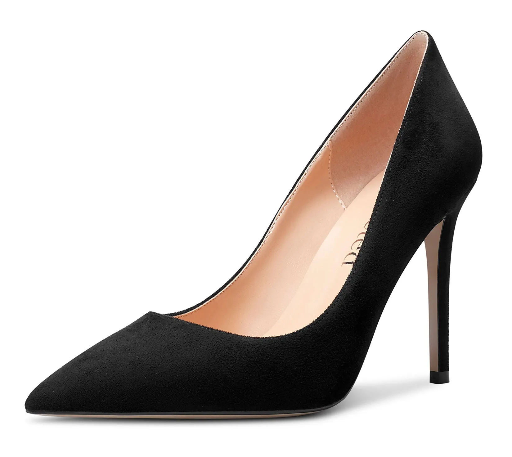CASTAMERE Womens High-Heels Pumps Stiletto Pointed-Toe Slip-On Pump Evening Shoes 4 Inch Heel