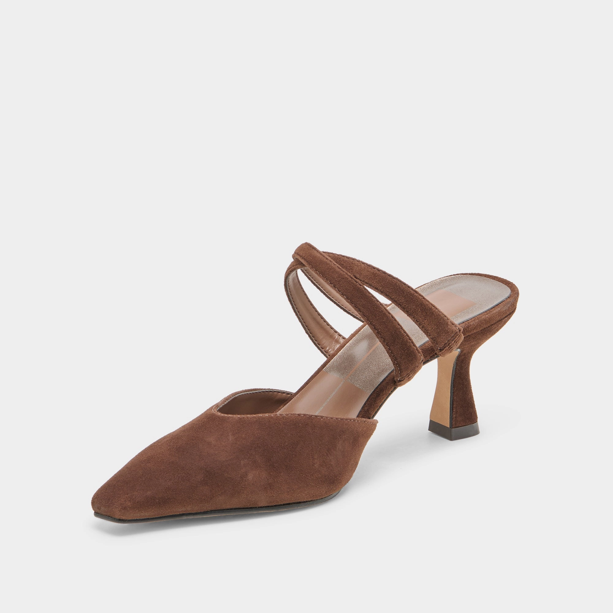 LINORE HEELS DK BROWN SUEDE Comfortable Design