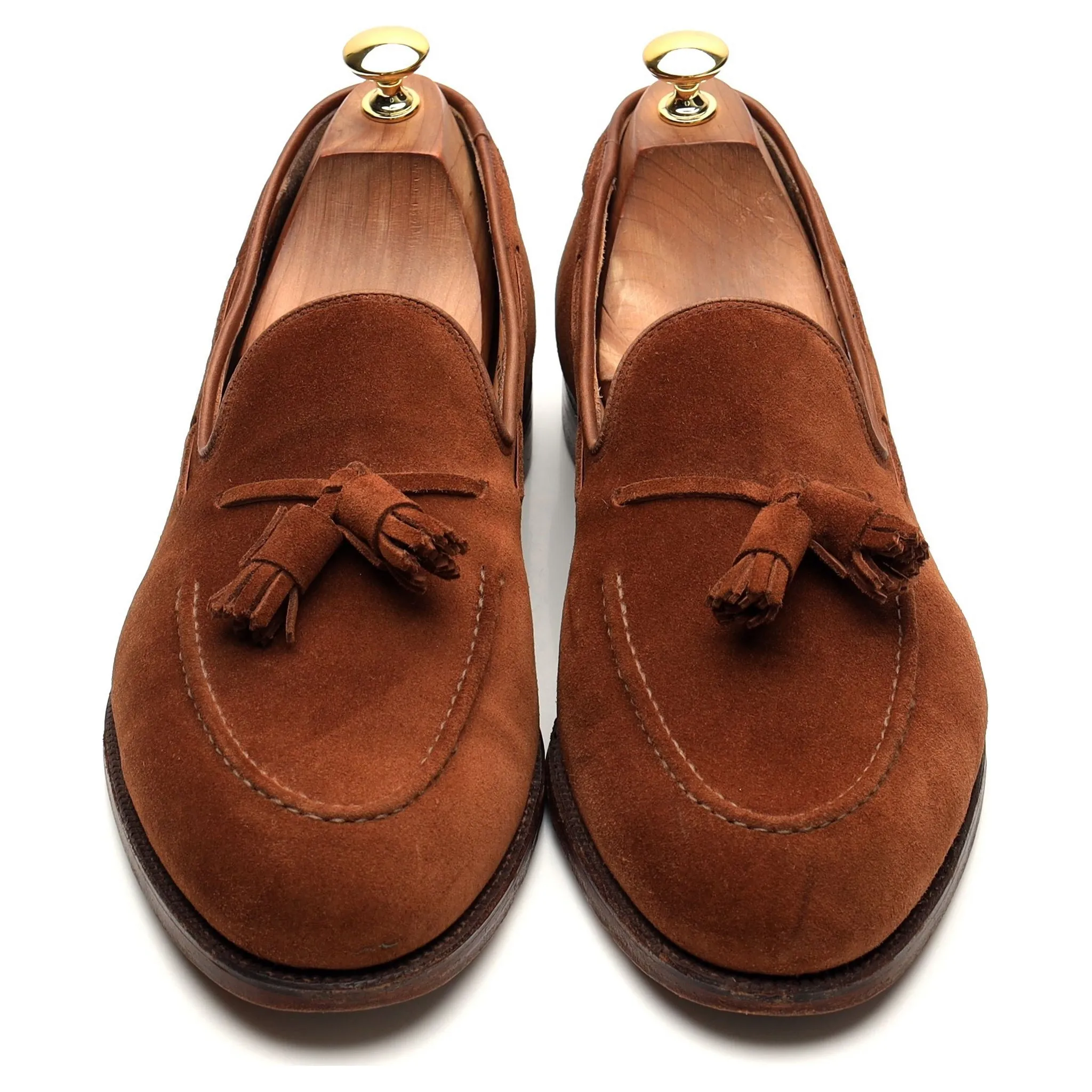 'Cavendish 2' Brown Suede Tassel Loafer UK 10.5 E