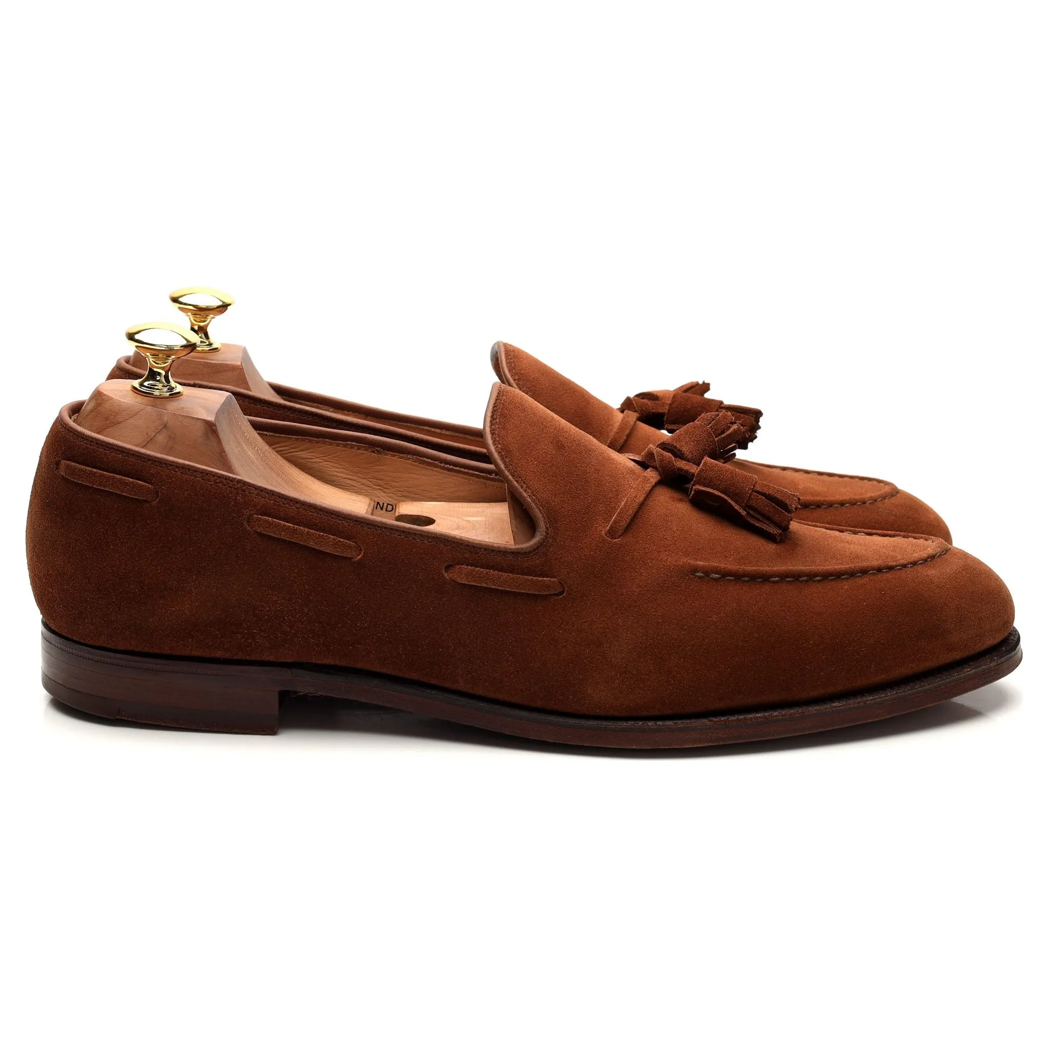 'Cavendish 2' Brown Suede Tassel Loafer UK 10.5 E