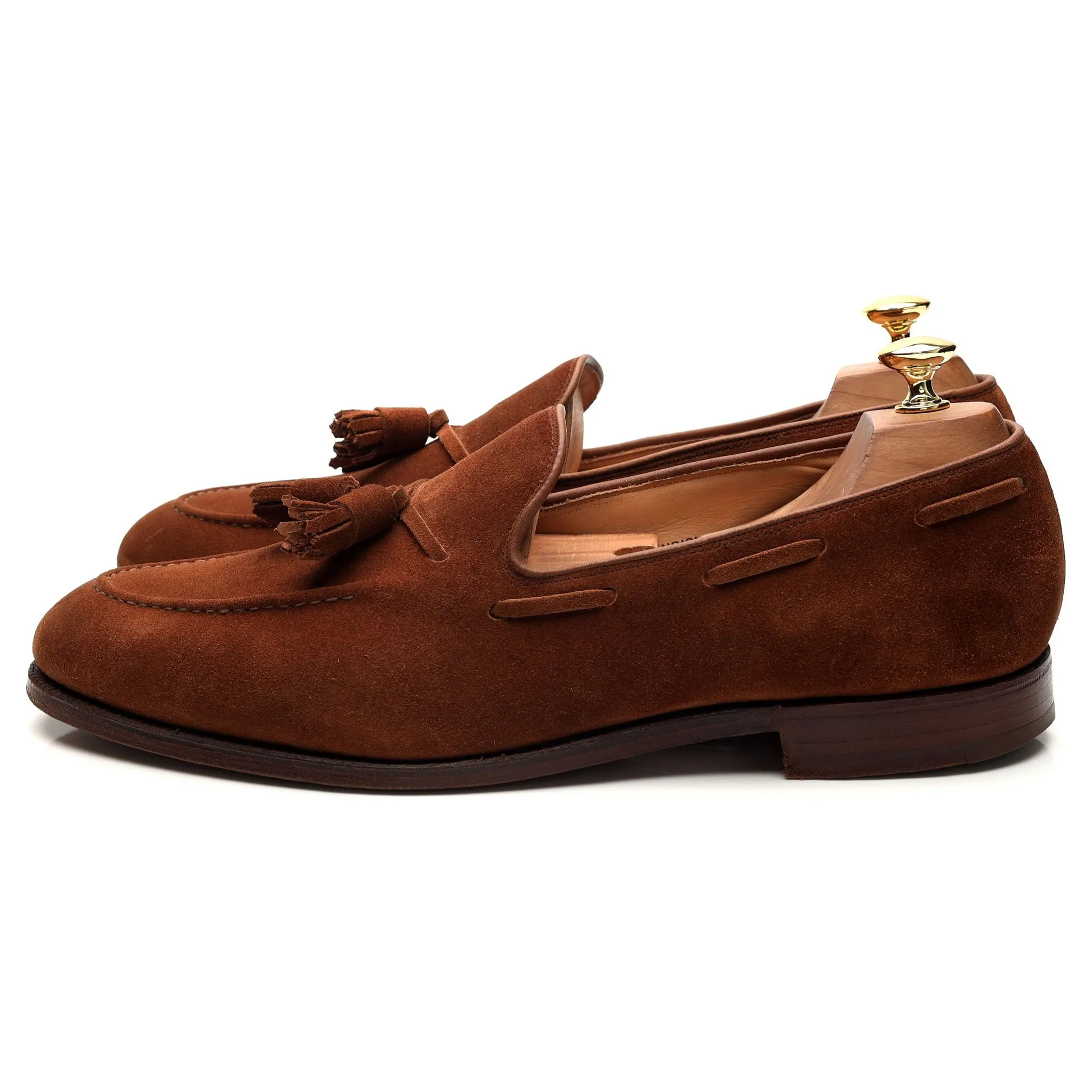 'Cavendish 2' Brown Suede Tassel Loafer UK 10.5 E