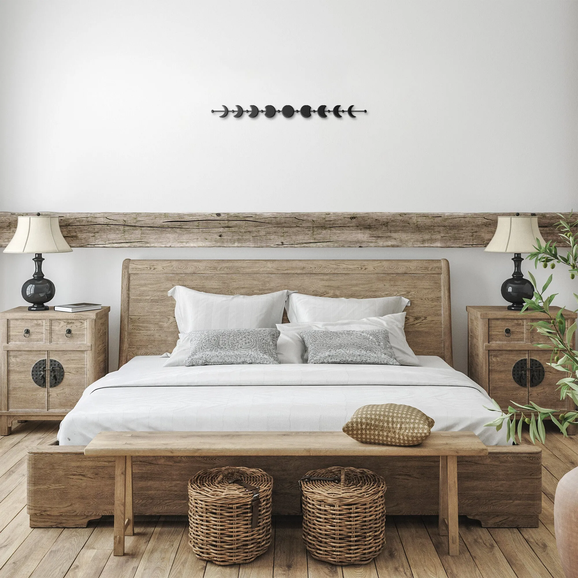 Celestial Moon Phases Metal Wall Art Decor