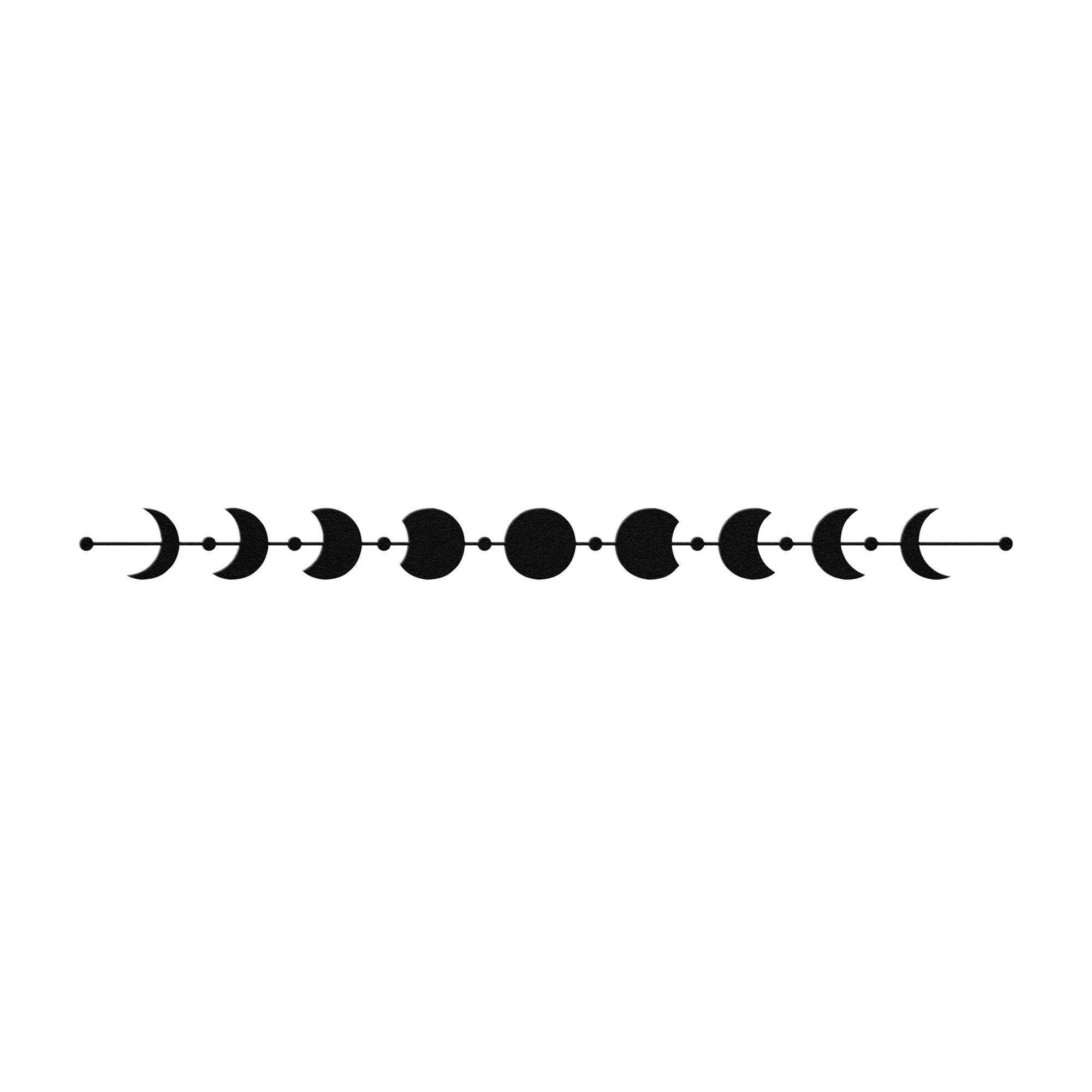 Celestial Moon Phases Metal Wall Art Decor