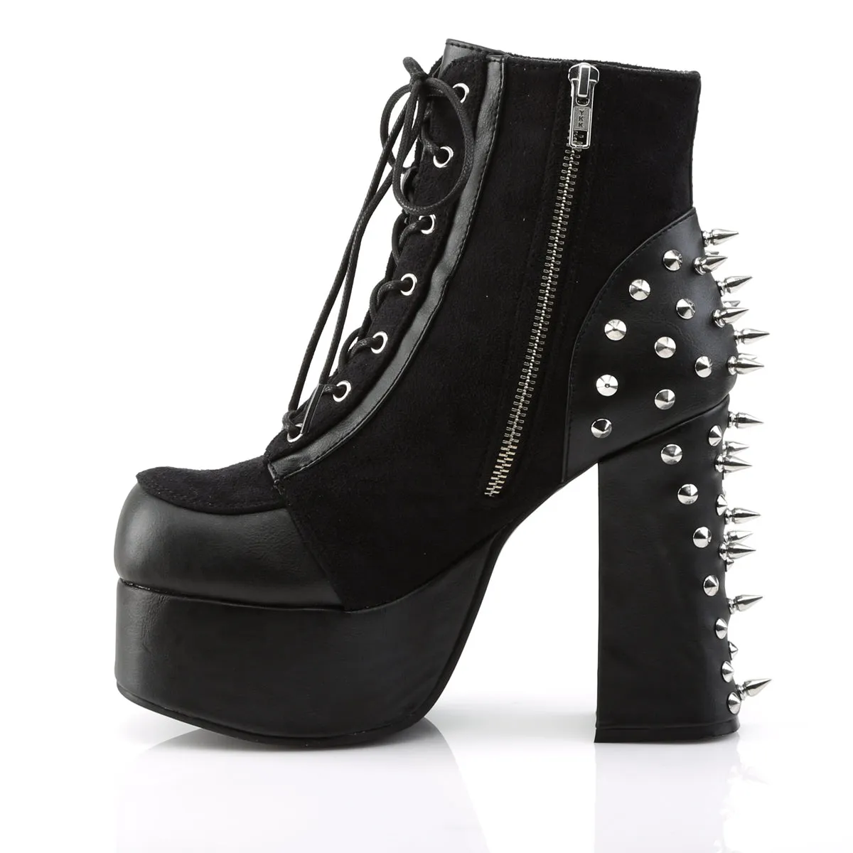 CHARADE-100 Demoniacult Alternative Footwear Women's Spike Ankle Boots