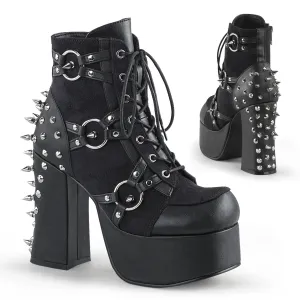 CHARADE-100 Demoniacult Alternative Footwear Women's Spike Ankle Boots