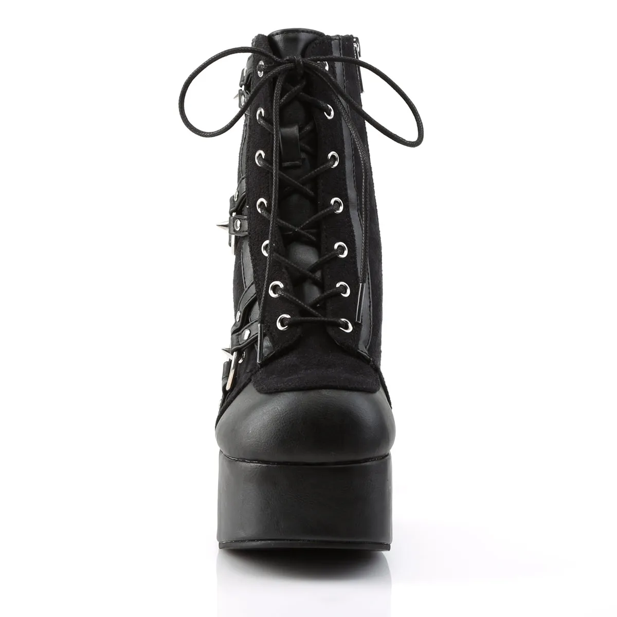 CHARADE-100 Demoniacult Alternative Footwear Women's Spike Ankle Boots