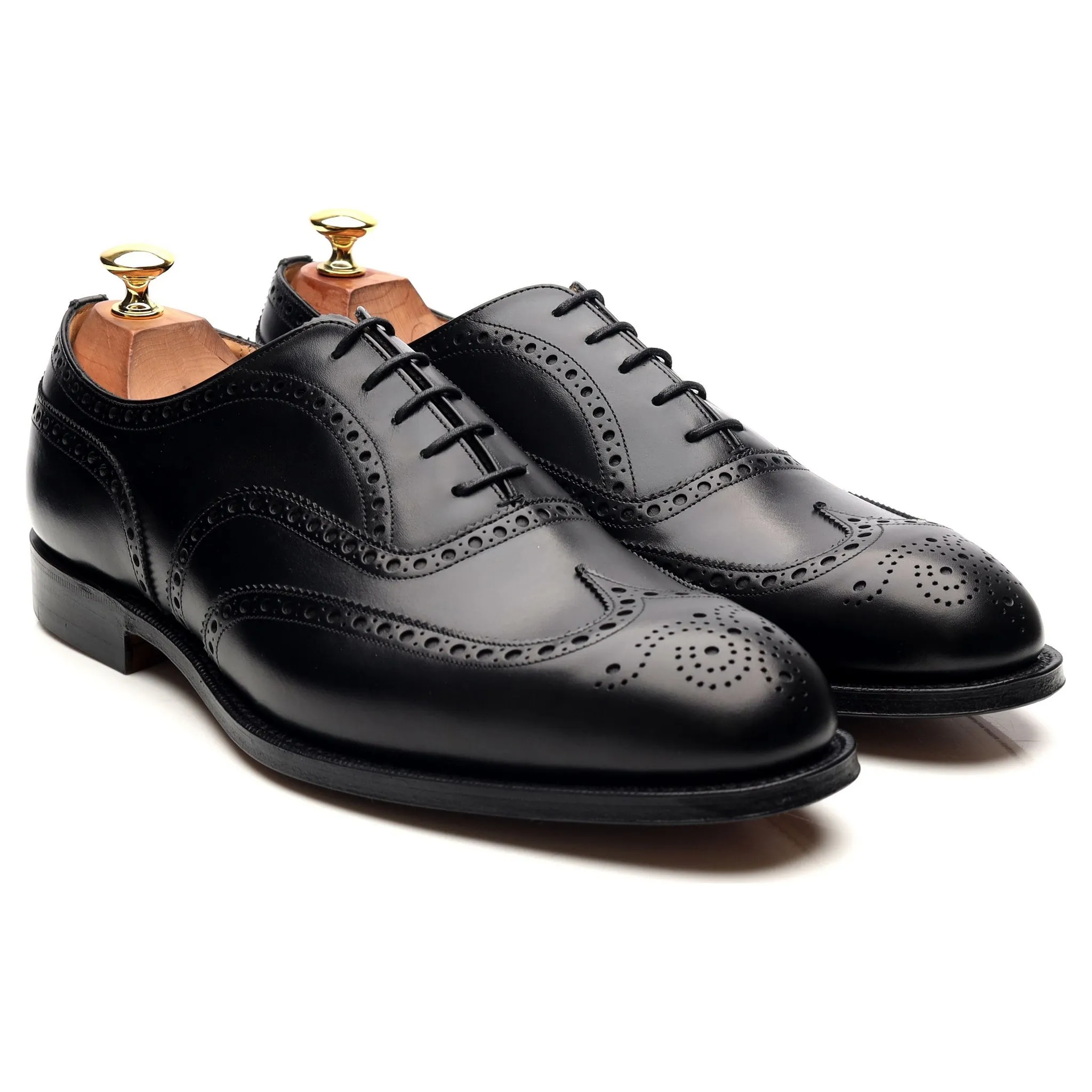 'Chetwynd' Black Leather Brogues UK 9.5 G