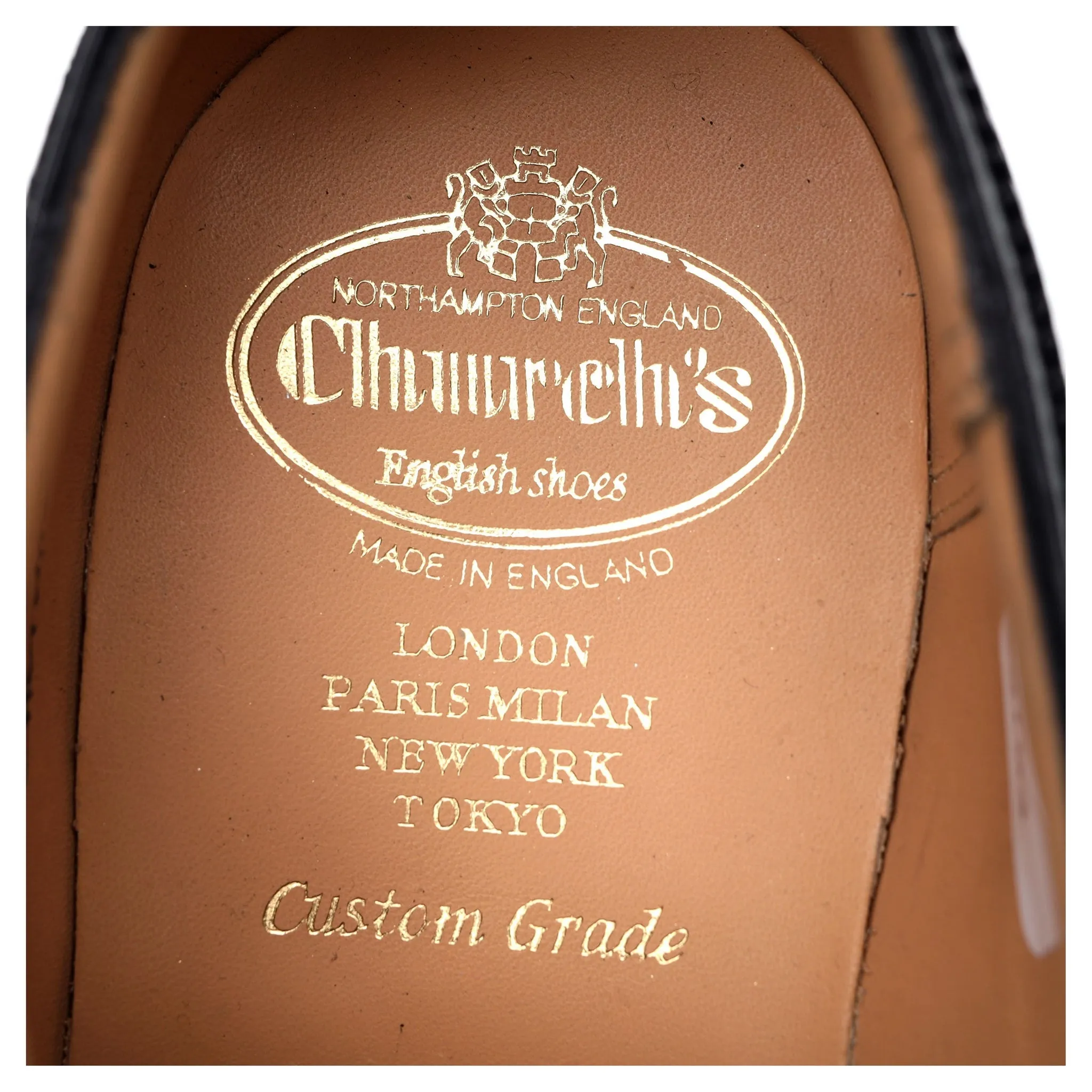 'Chetwynd' Black Leather Brogues UK 9.5 G